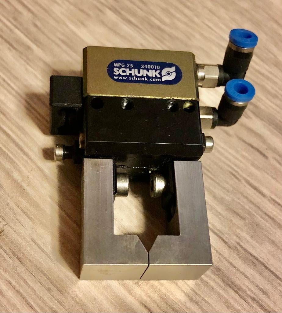 SCHUNK - Parallelgrijper / Gripper met armatuur - MPG 25, Ophalen of Verzenden, Zo goed als nieuw