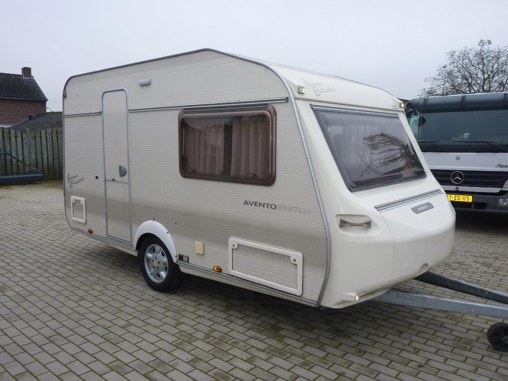 Avento Avance Esclusivo 395 TLH + Voortent + Luifel, Caravans en Kamperen, Caravans, Treinzit, 750 - 1000 kg, Tot 4 meter, 2 aparte bedden