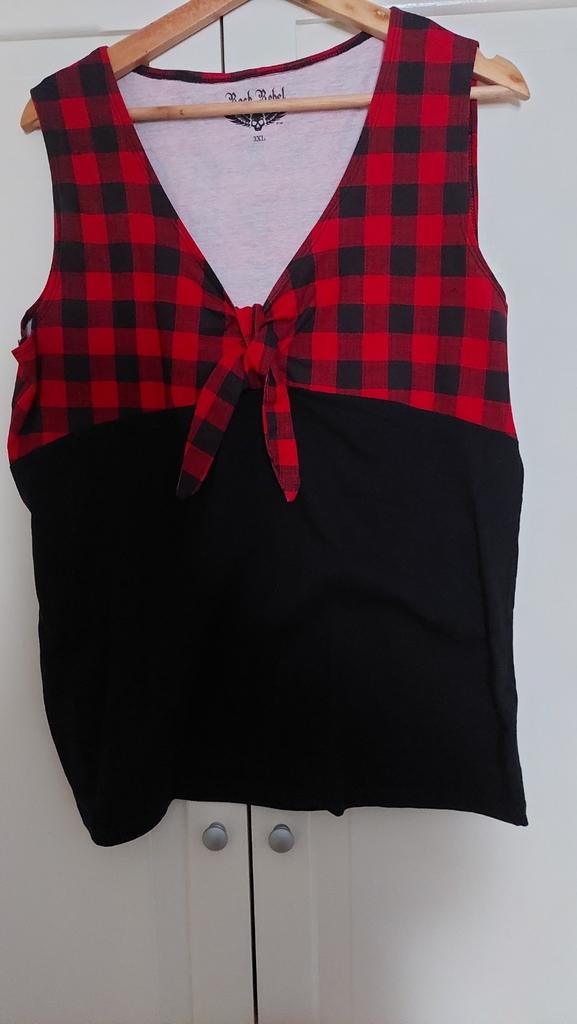 Mouwloos shirtje, Ophalen, Gedragen, Rood, Shirt of Top