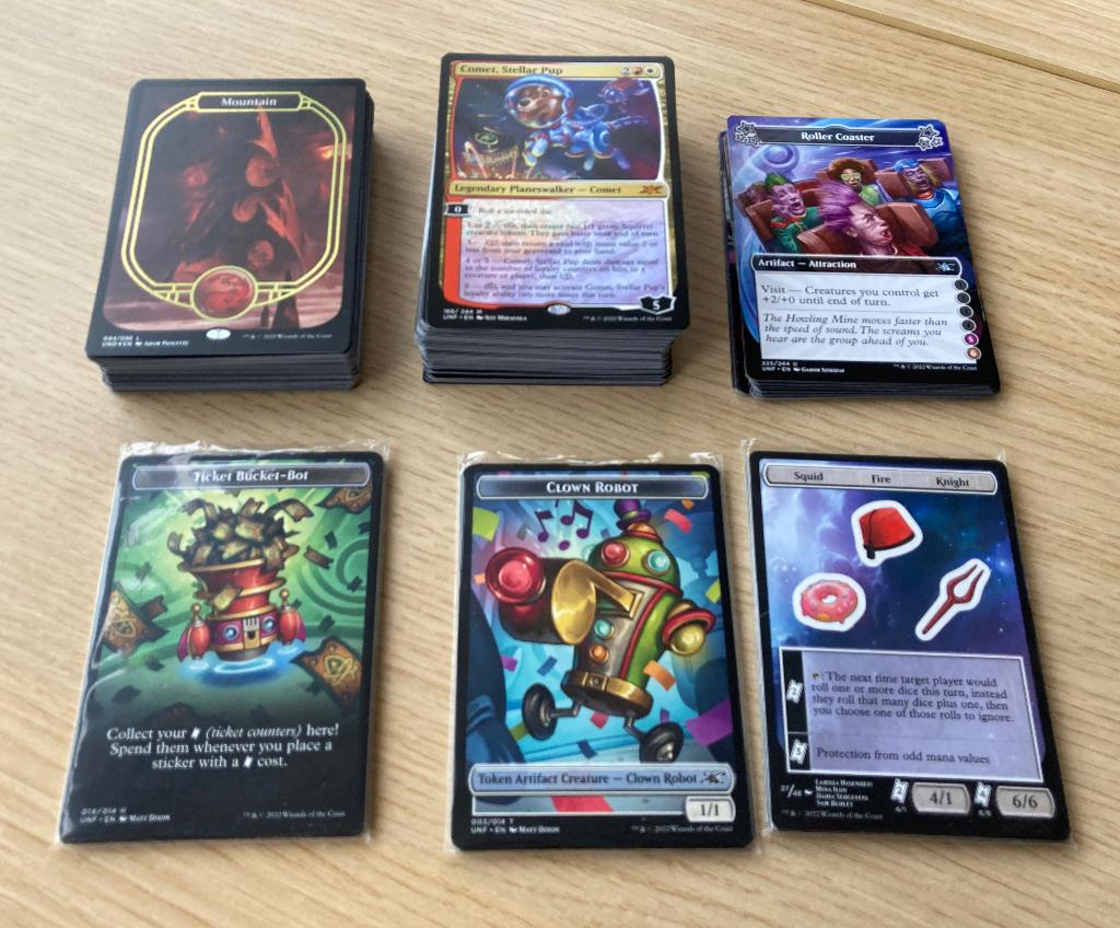 Magic: the Gathering — Un-set kaarten, Ophalen of Verzenden, Zo goed als nieuw, Meerdere kaarten