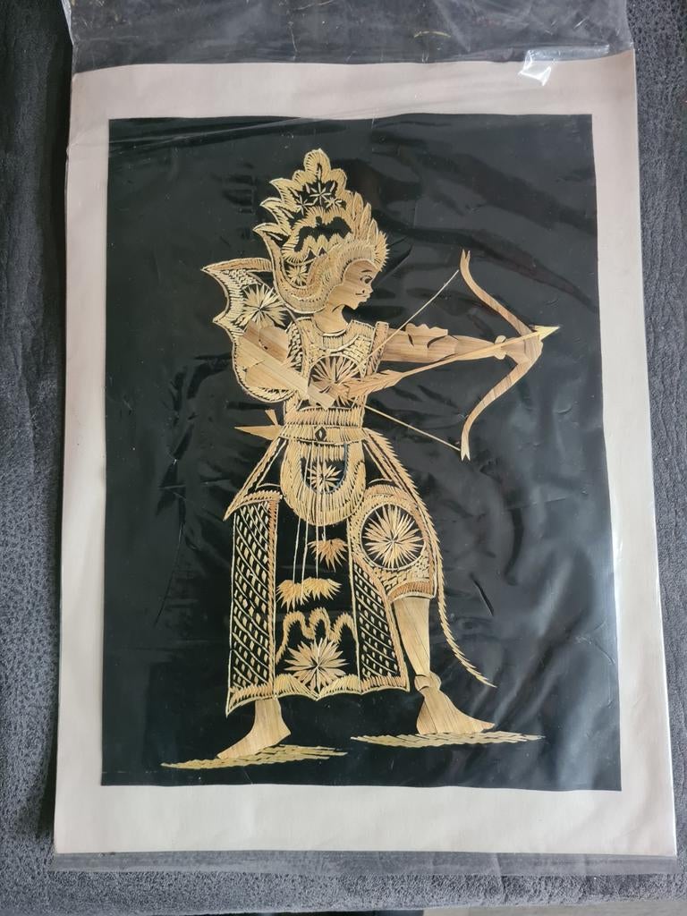 Indonesische kunst - Rijststengel afbeelding, Ophalen