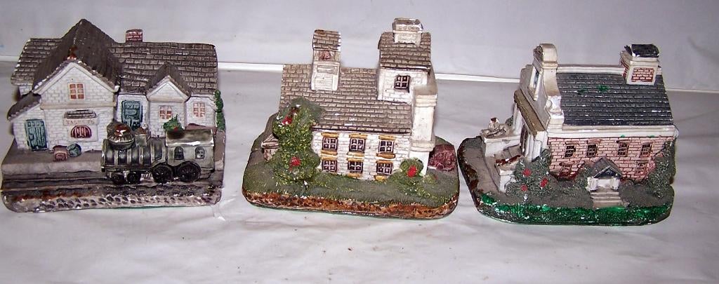 3 prachtige gebouwtjes. Ron Gordon design 1991., Verzamelen, KLM Huisjes, Ophalen of Verzenden, Zo goed als nieuw, Paleis of Waag