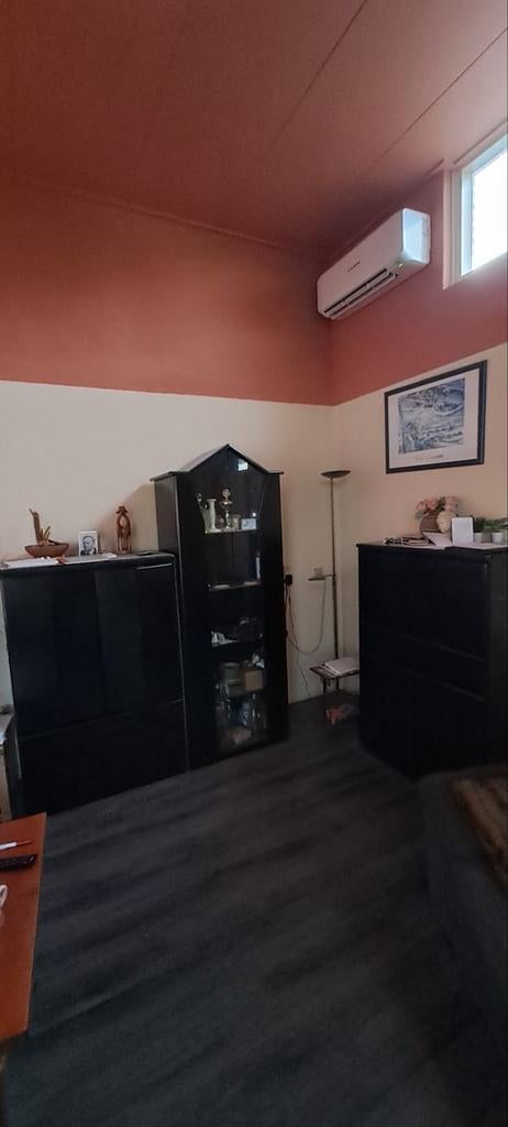 Zwarte 3-delige MDF kast in goede staat, Huis en Inrichting, Ophalen