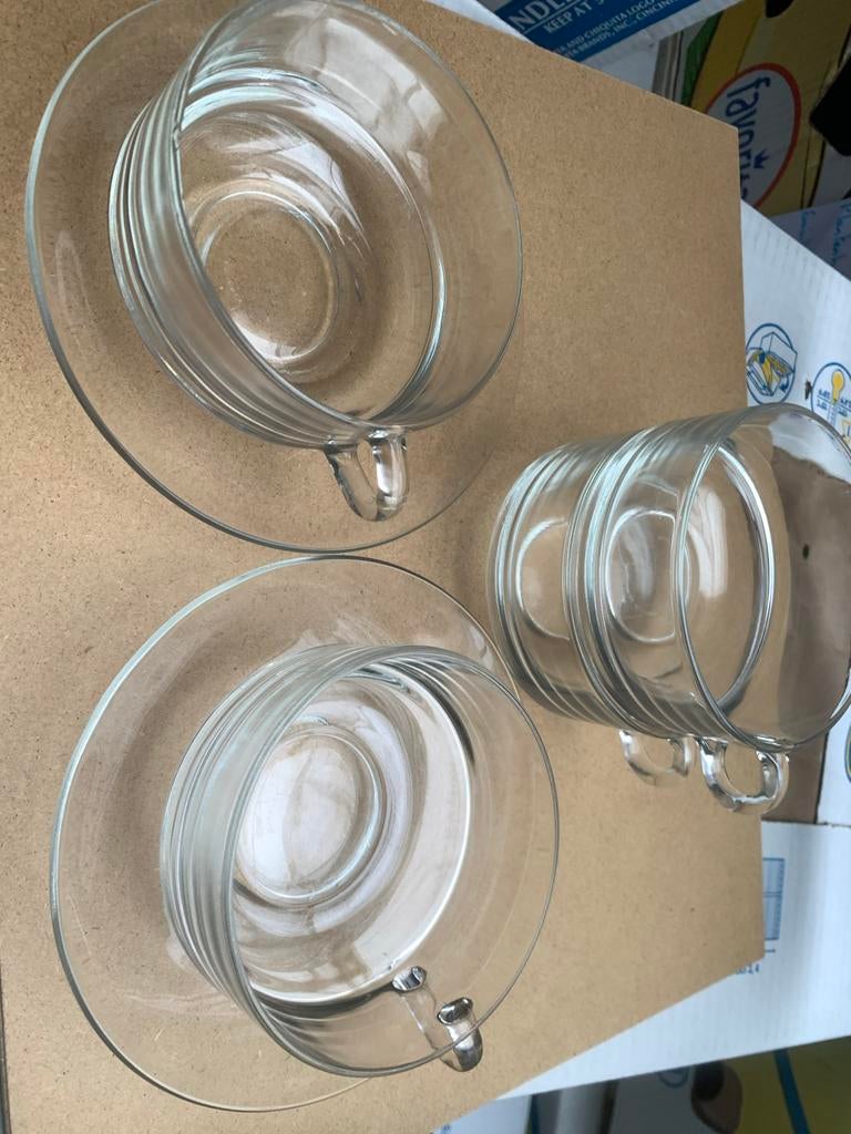 Soepkommen en schotels van glas, Nieuw, Ophalen of Verzenden, Glas, Overige stijlen