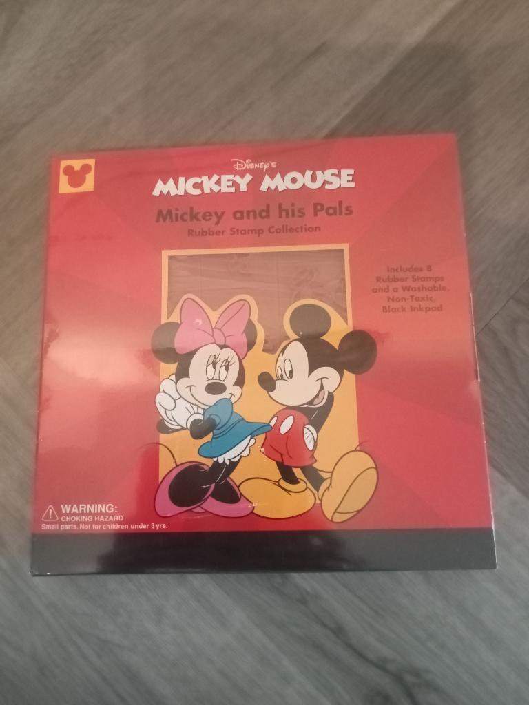 Disney Mickey Mouse "Mickey and his Pals" Rubber Stamp, Hobby en Vrije tijd, Ophalen of Verzenden, Nieuw, Unmounted stempel