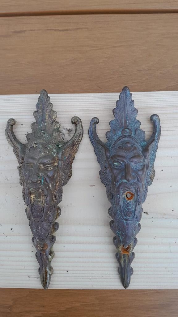 Antiek deurbeslag gietijzer, koper diversen, Ophalen of Verzenden