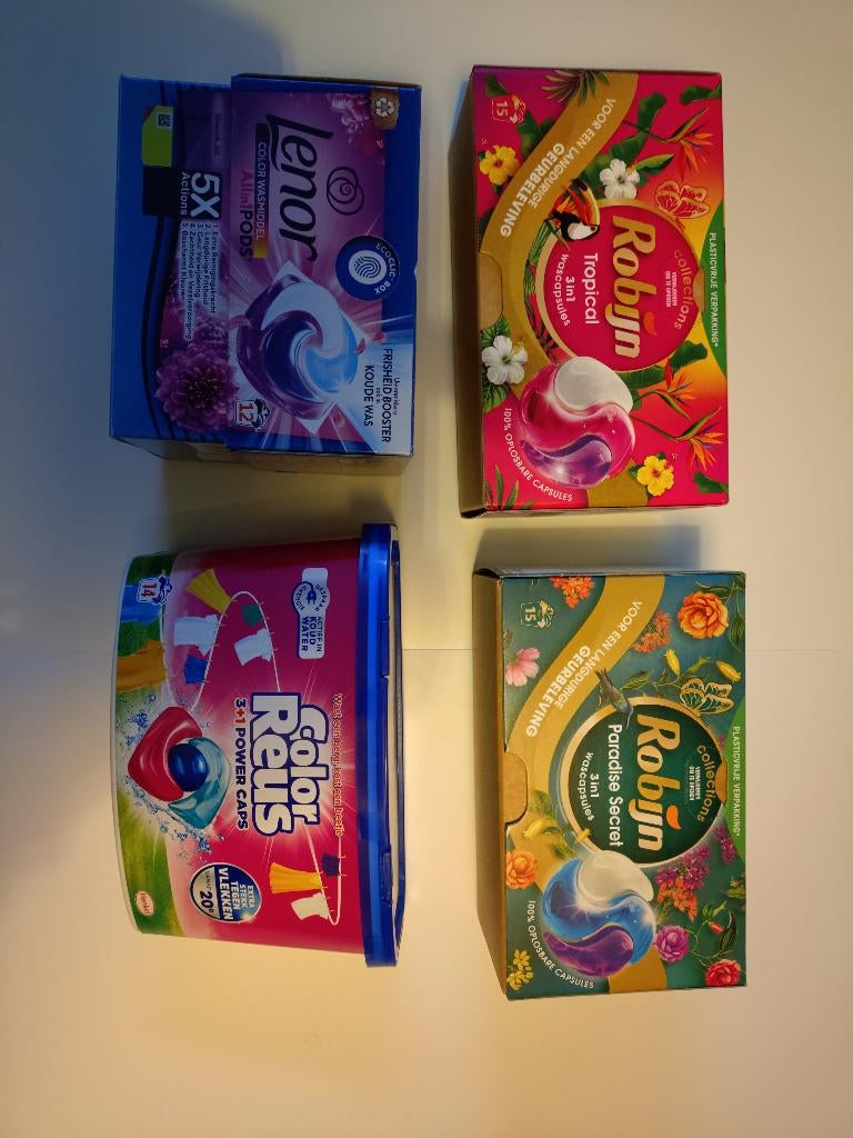 Robijn Wascapsules, was pads, power caps, Ophalen of Verzenden, Overige typen