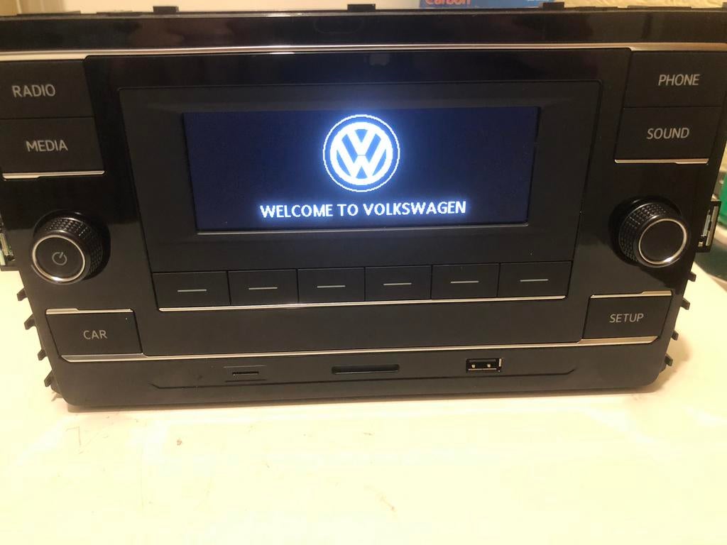 ORIGINEEL VW VOLKSWAGEN RADIO BLUETOOTH TRANSPORT T6 T6.1 7, Ophalen of Verzenden, Zo goed als nieuw