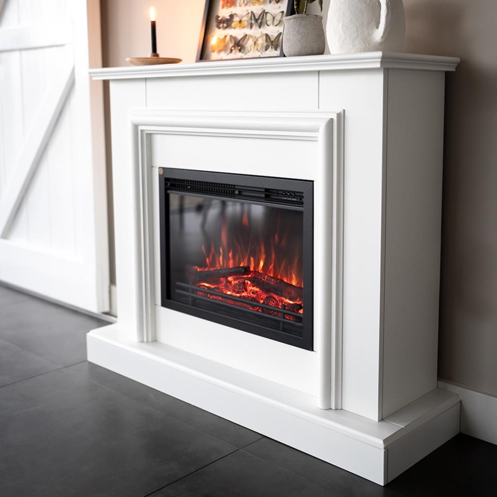 livn flame inzethaard elektrische inbouwhaard lugano SALE, Ophalen of Verzenden, Nieuw, Inbouwhaard, Elektrische haard