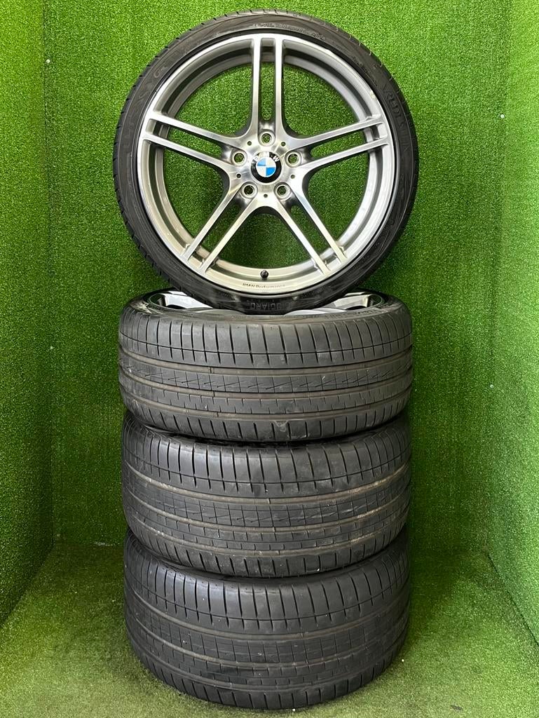 Originele 19 inch BMW 313M velgen met banden e90 e91 e92 e93, 19 inch, Gebruikt, Banden en Velgen, Germany