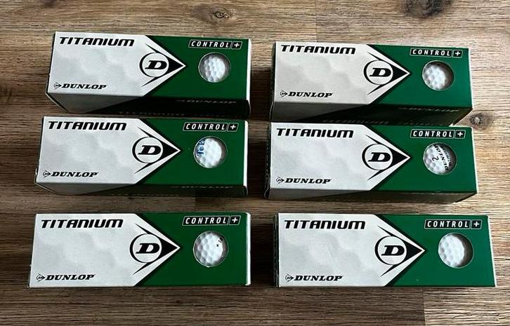 Dunlop Titanium Control Golfballen - Nieuwstaat!, Ophalen of Verzenden, Nieuw, Bal(len), Overige merken