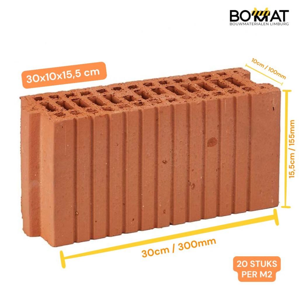 Snelbouwstenen Porotherm PM20 Metselblokken Metselsteen, Doe-het-zelf en Verbouw, Metselstenen, Nieuw, Overige typen, Ophalen of Verzenden