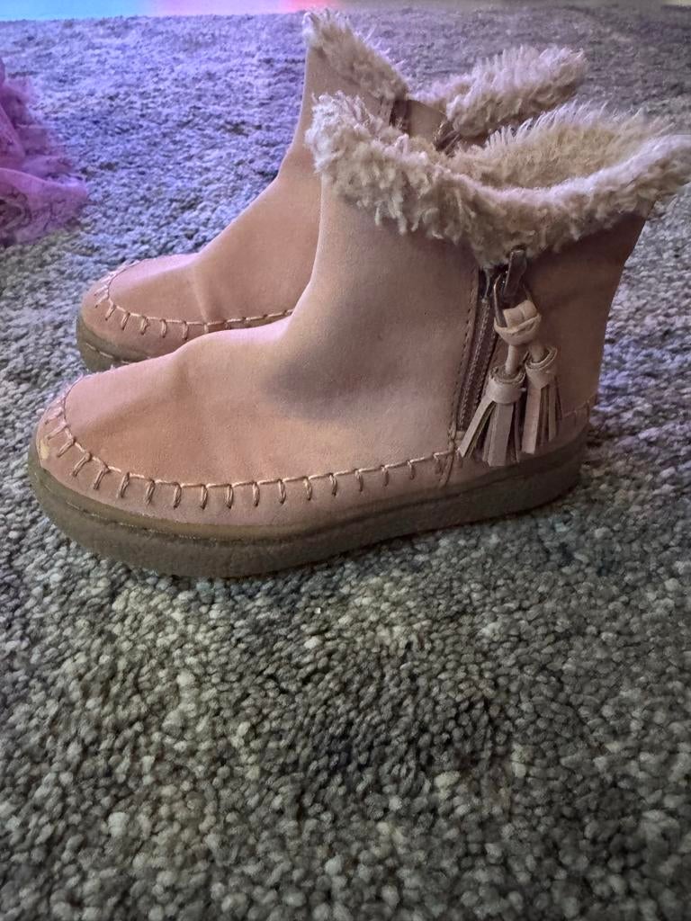 Roze Laarsjes Maat 24, Ophalen of Verzenden, Zo goed als nieuw, Meisje, Laarsjes