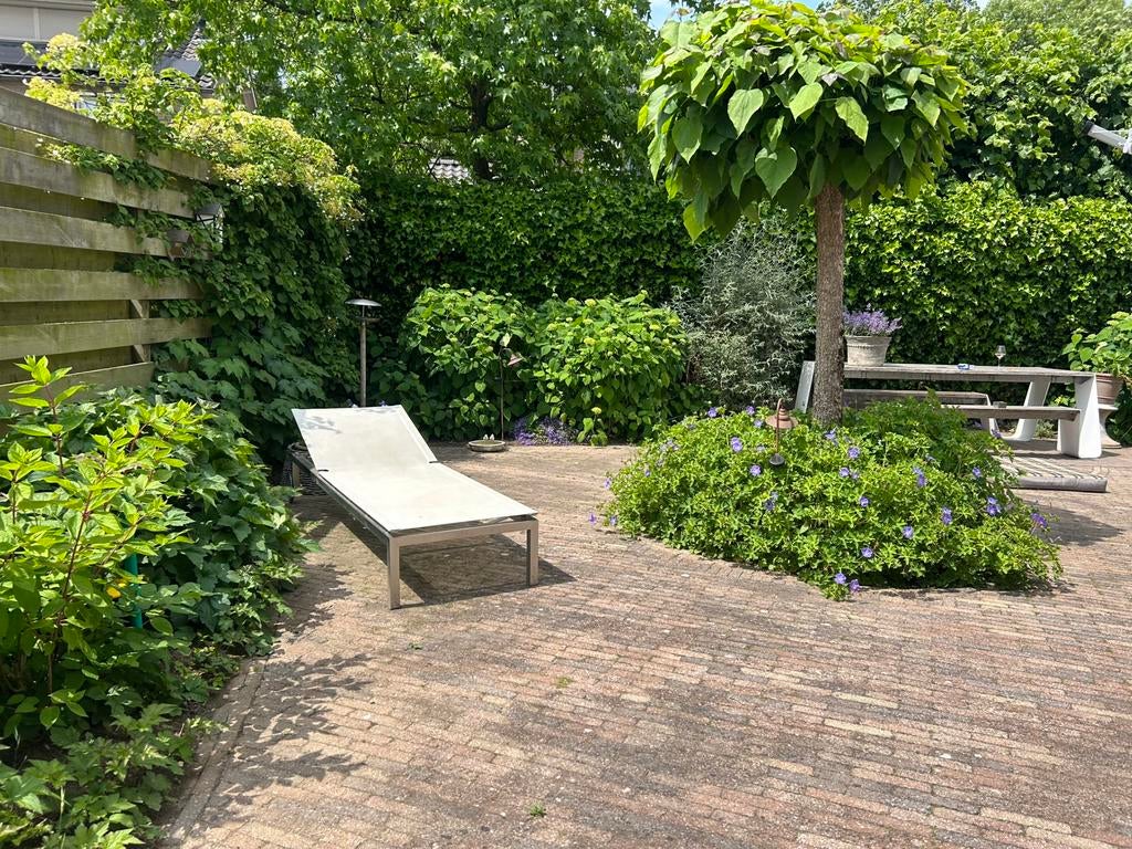 TRIBU rvs ligbed, Tuin en Terras, Ophalen of Verzenden, Zo goed als nieuw, Rvs