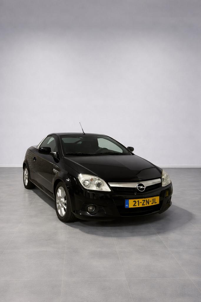 Opel Tigra cabro 1.4 16V Twintop 2008 Zwart, Auto's, Voorwielaandrijving, 4 cilinders, Cabriolet, Origineel Nederlands