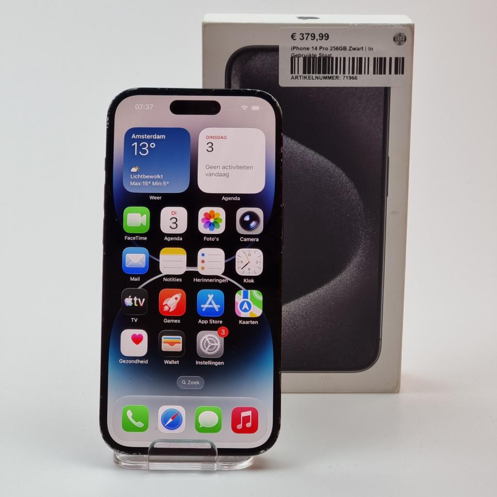 iPhone 14 Pro 256GB Zwart | In Gebruikte Staat, Apple, Gebruikt, Support@apple.com, One Apple Park Way
Cupertino, CA 95014
United States