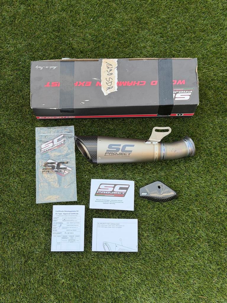SC Project S1 uitlaat 1290 Super Duke R/EVO 20-23 | E-keur!, Motoren, Accessoires | Overige, Ophalen of Verzenden, Zo goed als nieuw