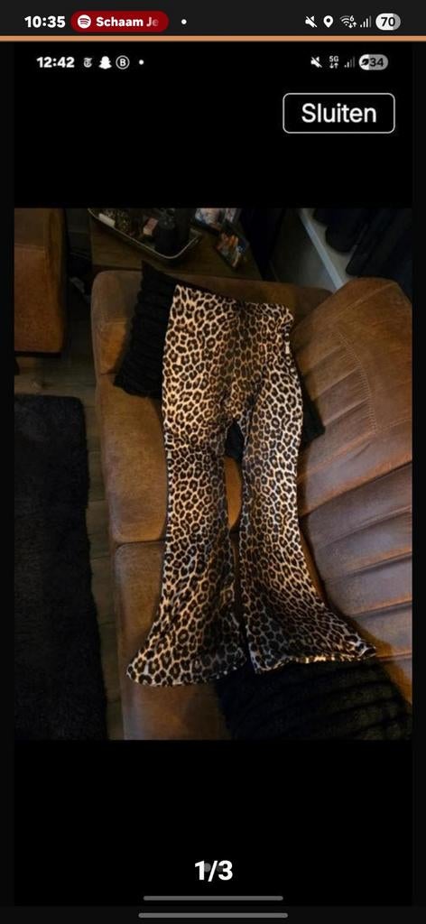 Broek met tijgerprint, Ophalen of Verzenden