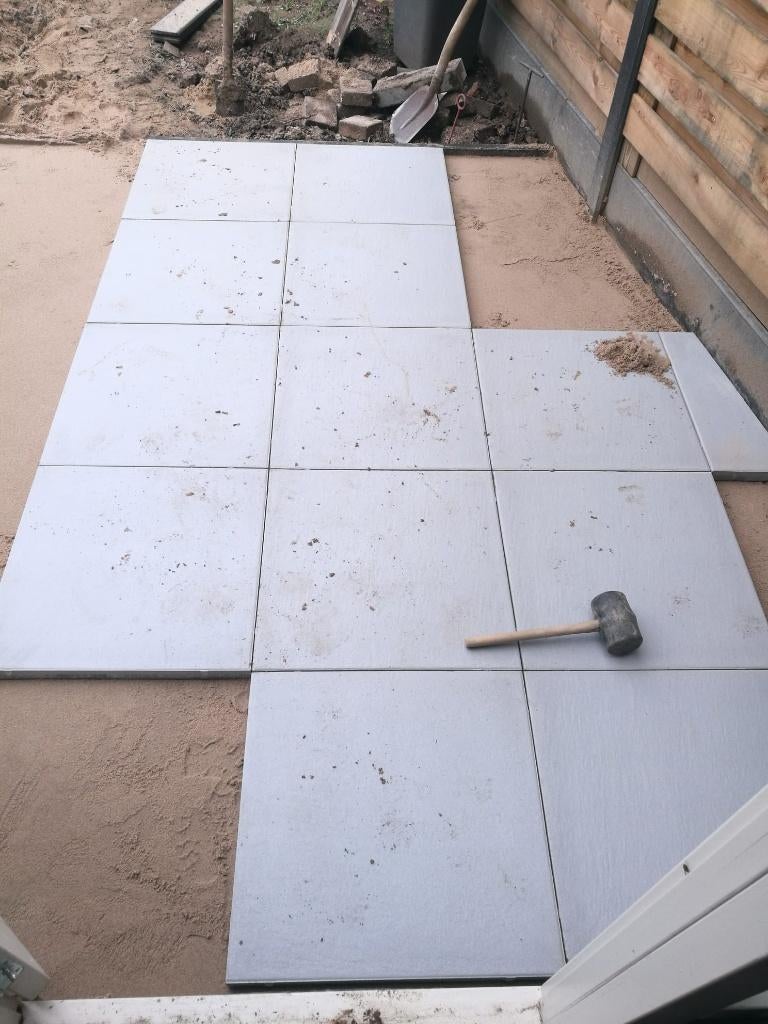 terrastegel 7x Furora premium line grijs, Tuin en Terras, Ophalen, Zo goed als nieuw, Minder dan 5 m², Beton