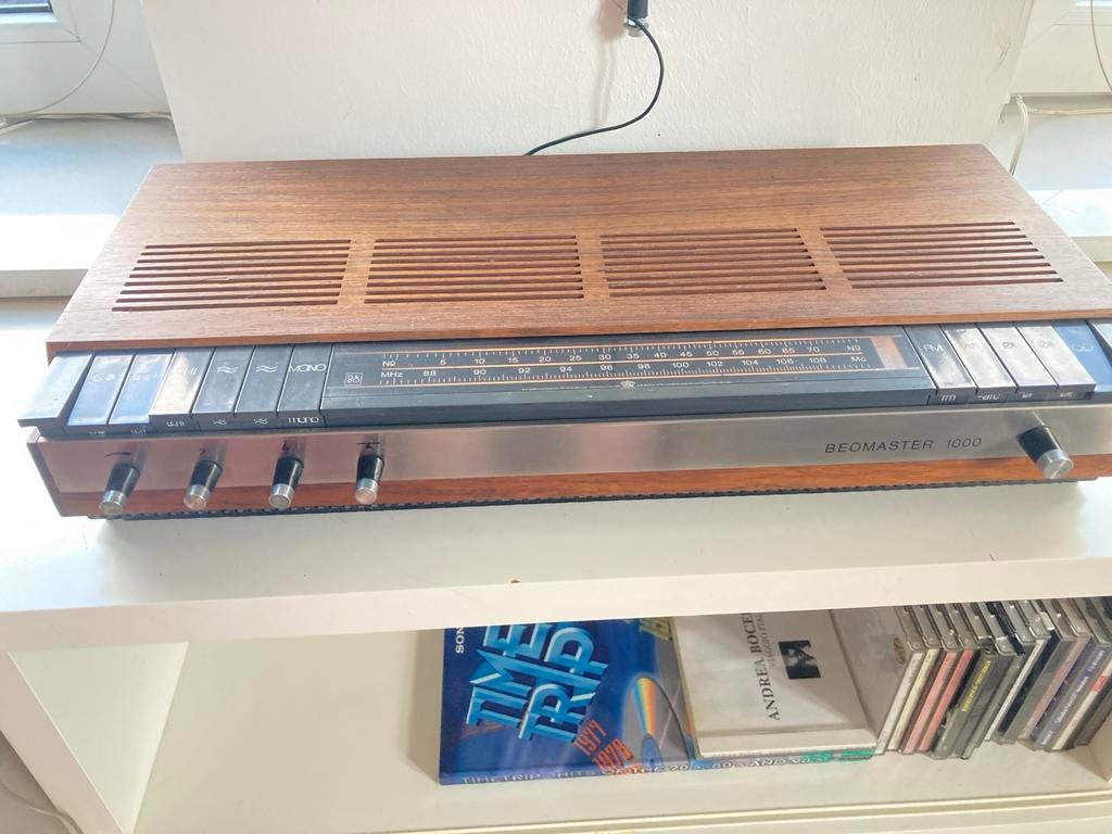 B&O Beomaster 1000 Teak Receiver - 2x15W, Ophalen of Verzenden, Gebruikt, Radio