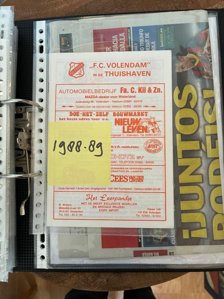 Fc Volendam - Ajax programma, Verzamelen, Ophalen of Verzenden, Zo goed als nieuw, Ajax, Boek of Tijdschrift