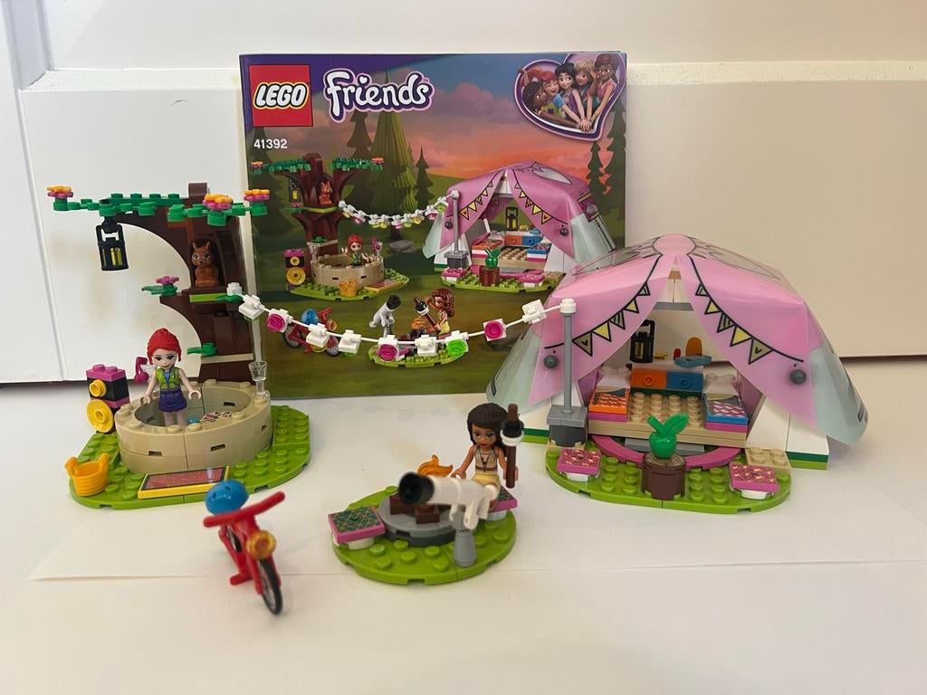 Lego Friends 41392 Glamping in de natuur, Kinderen en Baby's, Speelgoed | Duplo en Lego, Zo goed als nieuw, Lego, Complete set