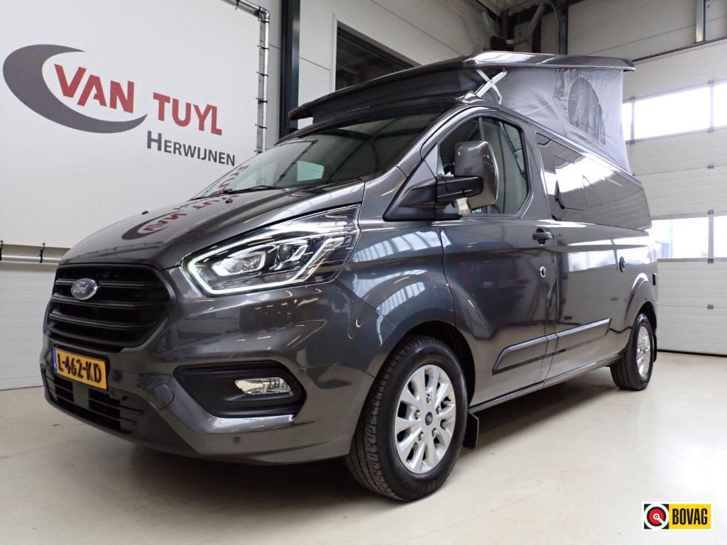 Ford Nugget PLUS 185 PK Automaat FULL OPTIONS, Caravans en Kamperen, Campers, Automaat, Buscamper of Camperbus, Airbags, Bedrijf