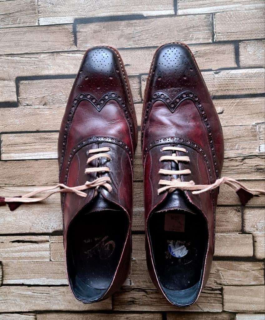 Greve- luxe bordeaux veterschoenen, 41,5, Overige kleuren, Ophalen of Verzenden, Zo goed als nieuw, X