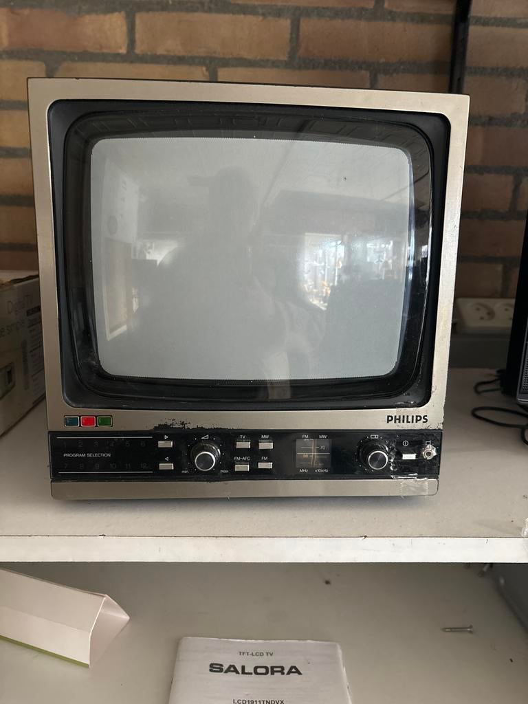 Philips vintage tv 10CX1100/10S, Ophalen, Gebruikt, Minder dan 40 cm, Philips