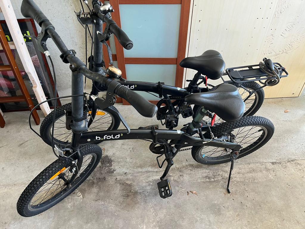 Decathlon B'fold 3 vouwfietsen 2x, Fietsen en Brommers, Fietsen | Vouwfietsen, 20 inch of meer, Gebruikt, Totaal opvouwbaar, Ophalen