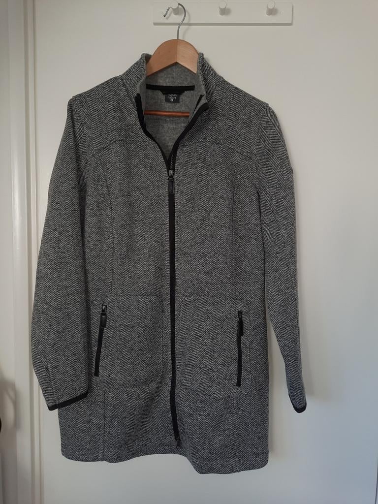 Human Nature fleece jas XL, Kleding | Dames, Jassen | Zomer, Zo goed als nieuw, Maat 46/48 (XL) of groter, Grijs, Ophalen of Verzenden