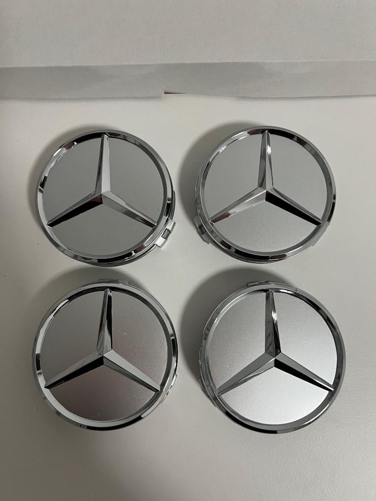 Mercedes Benz wiel naafdoppen naafkap wieldop velgkap 75mm, Ophalen of Verzenden, Nieuw