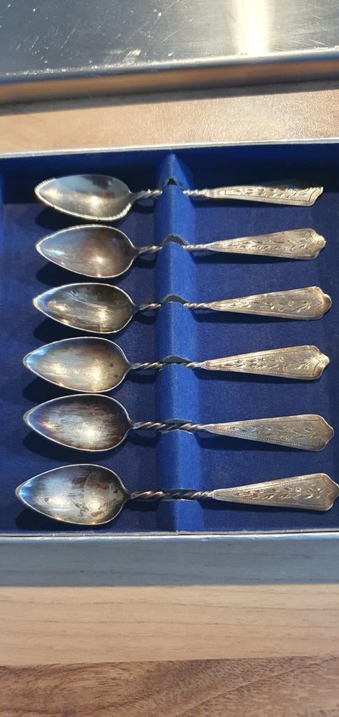 Antieke zilveren lepels van 1880/1920, Ophalen of Verzenden, Rvs of Chroom