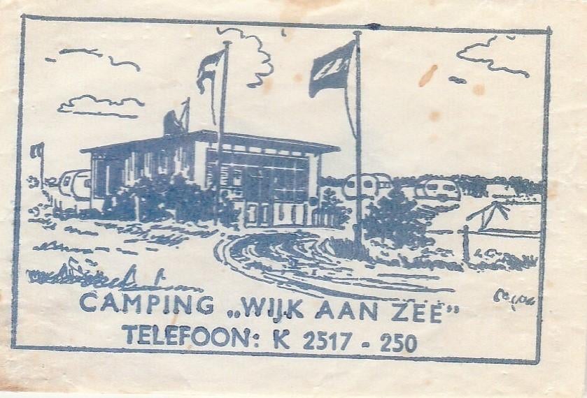 camping Wijk aan Zee - caravan vlag, Ophalen of Verzenden