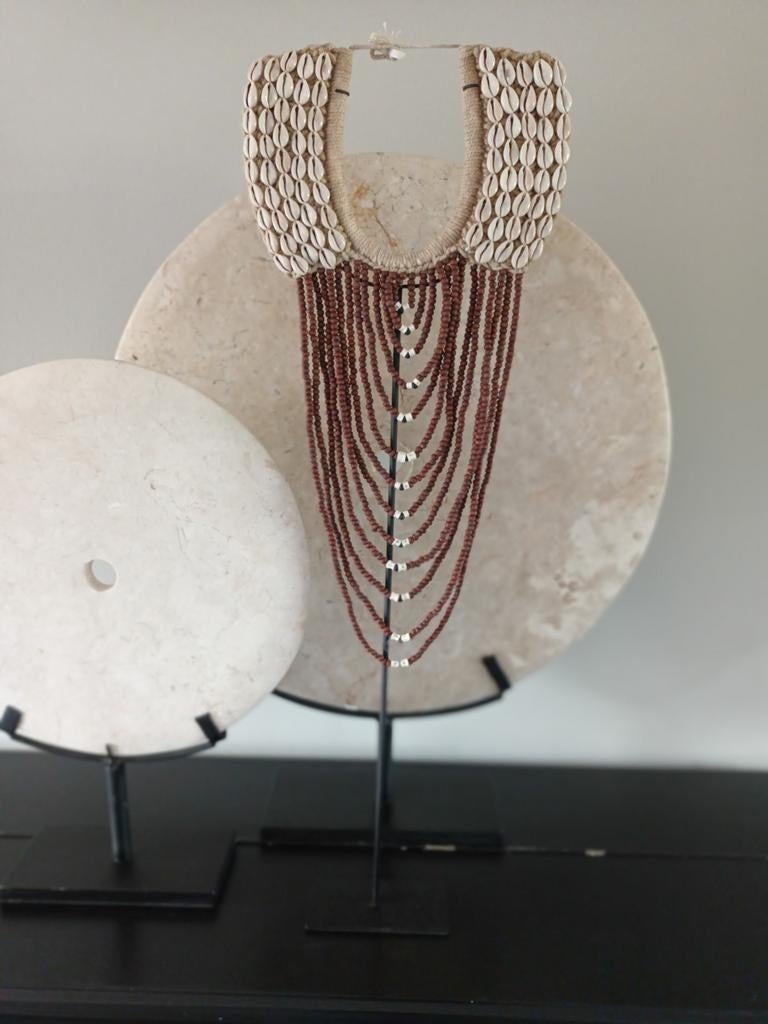 Schelpenketting kralenketting Boheemse japandi ornament, Ophalen of Verzenden, Nieuw