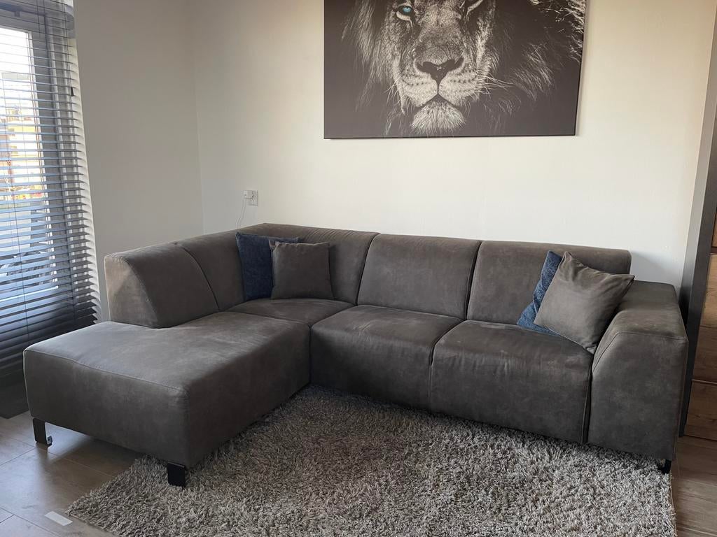 Hoekbank, Ophalen, Zo goed als nieuw, Leer