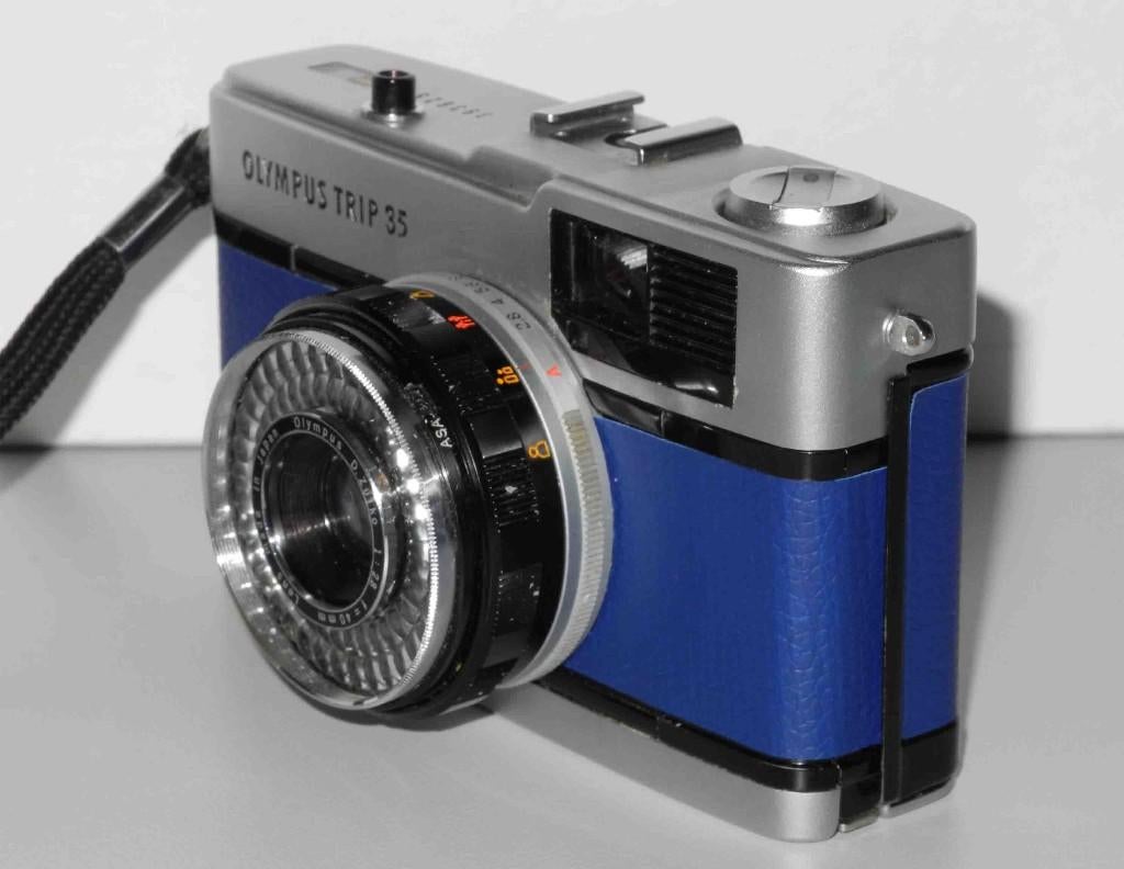 Olympus Trip 35 mint, Blauw, Ophalen of Verzenden, Zo goed als nieuw, Compact, Olympus