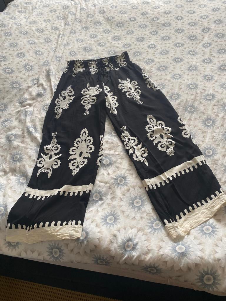 Zwart/wit broek, Kleding | Dames, Ophalen of Verzenden, Zo goed als nieuw, Wit, Lang