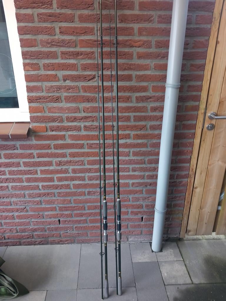 2 Schitterende 12ft Shimano Symetre Specimen Karperhengels., Ophalen, Gebruikt, Werphengel