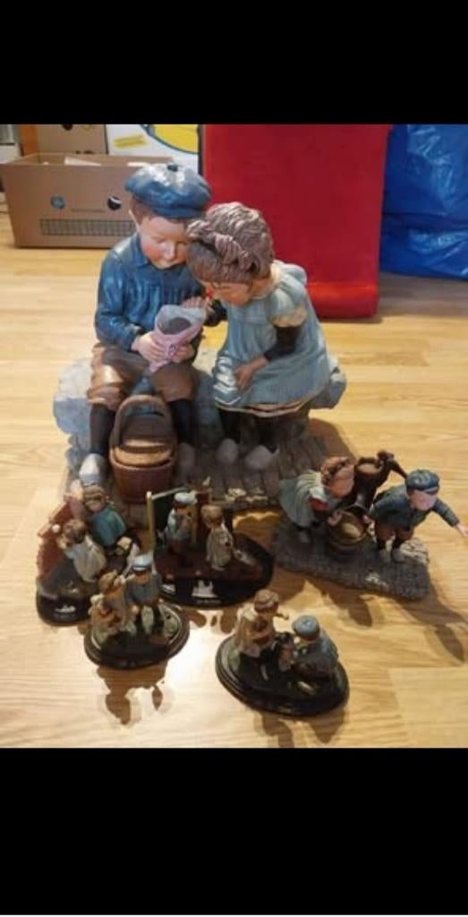 Set Ot en Sien beelden. Grote Ot en Sien beeld is 36 cm hoog, Verzamelen, Ophalen, Gebruikt, Overige typen