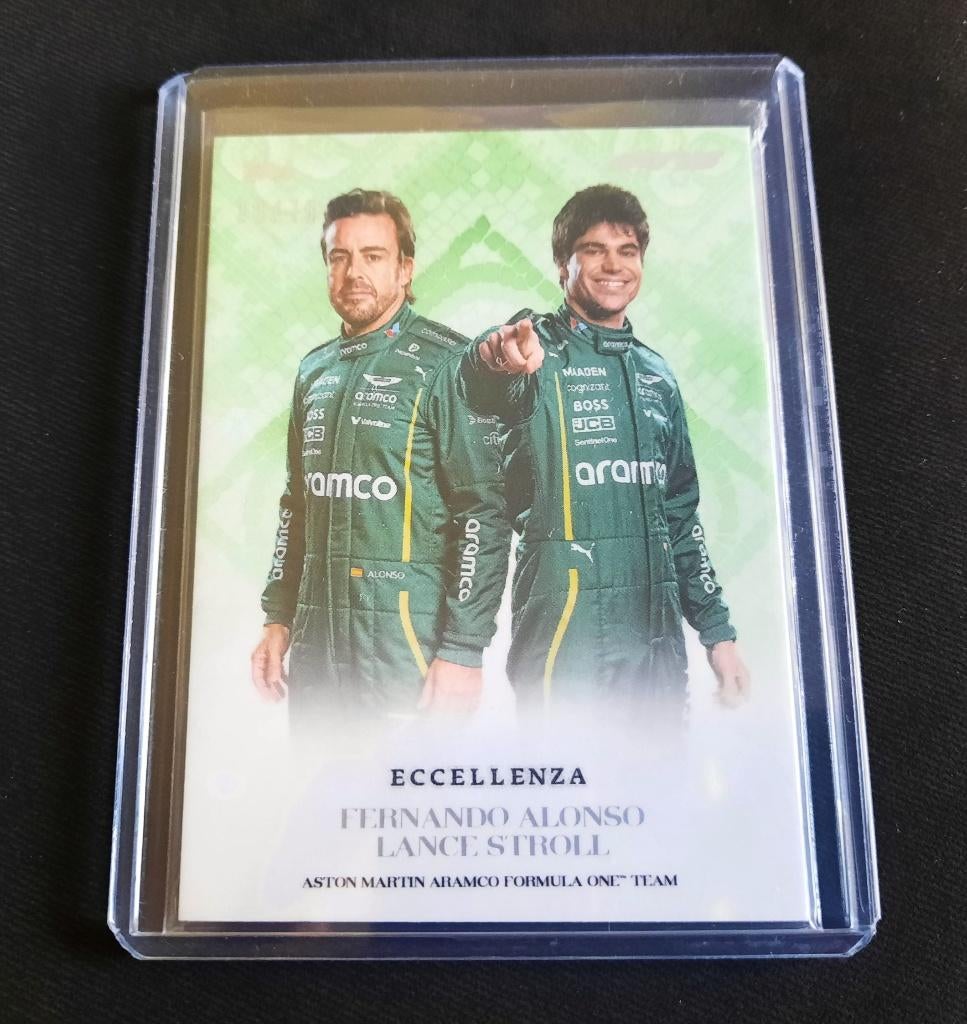 Aston Martin Alonso Topps Eccellenza 2025 Parallel Kaart /75, Ophalen of Verzenden, Nieuw, Plaatje