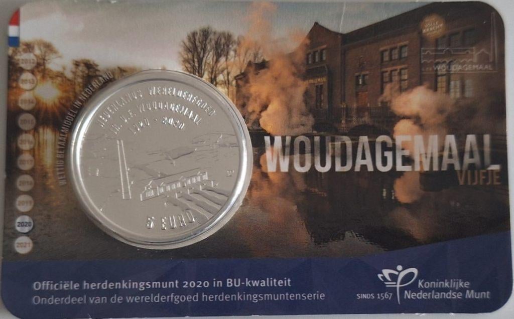 Coincard 2020 - Woudagemaal Vijfje - BU, Postzegels en Munten, Verzenden, Overige landen, 5 euro, Setje