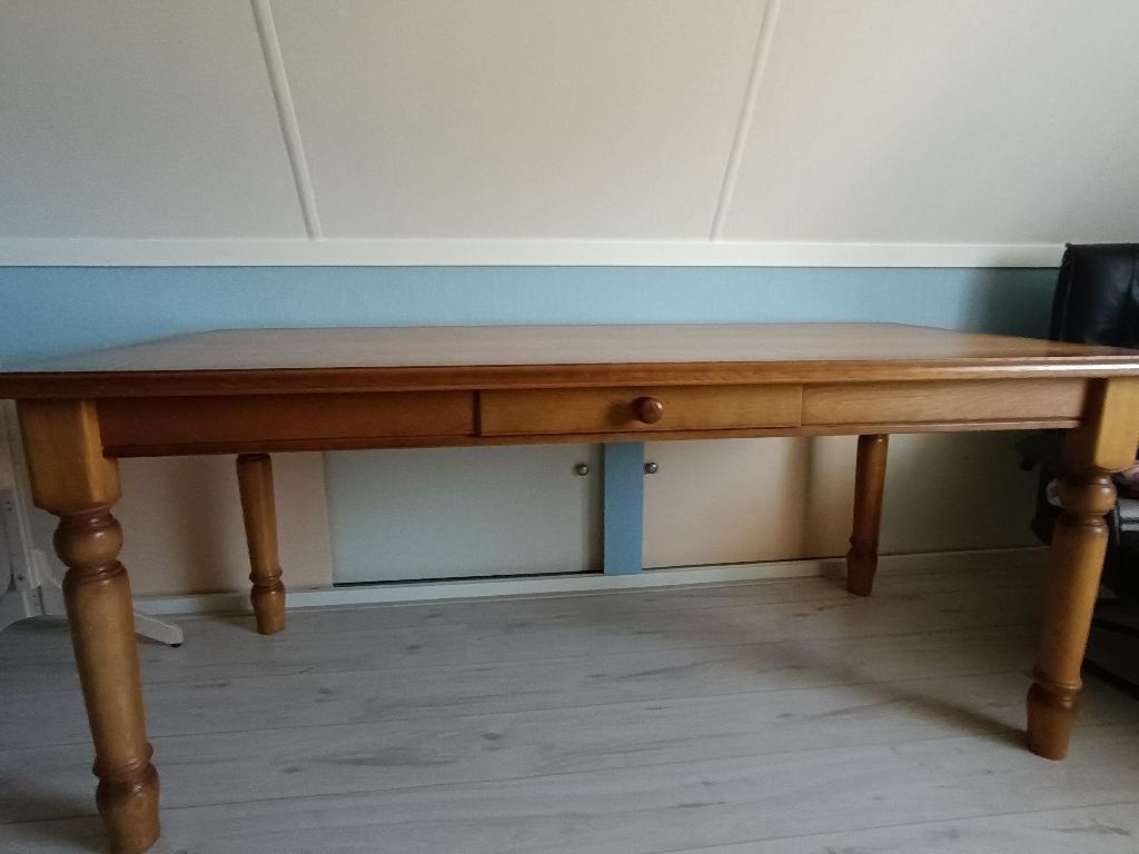 Eettafel tafel eiken, Ophalen, Gebruikt, Eikenhout, 50 tot 100 cm