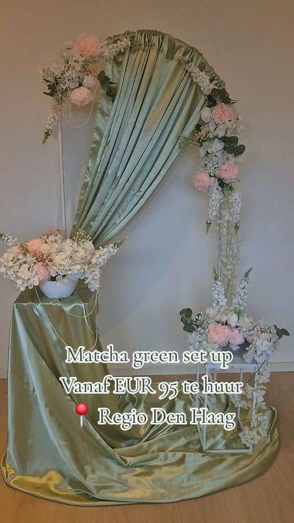 Bloemen backdrop te huur Den Haag, Ophalen of Verzenden, Nieuw, Overige