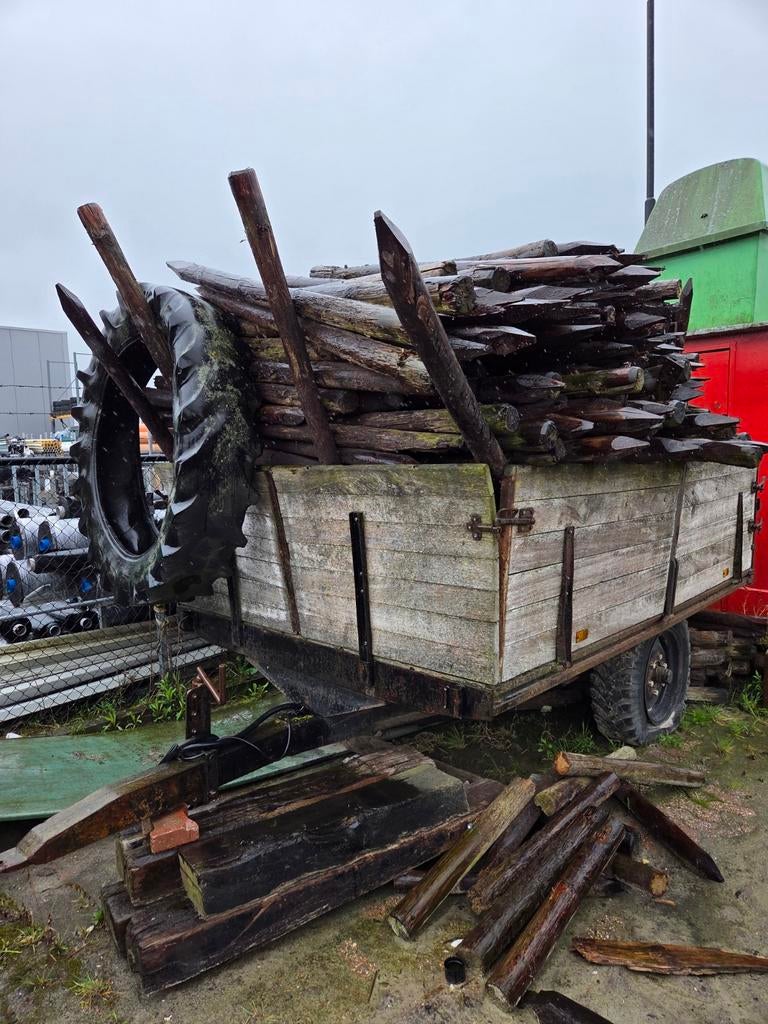 Geïmpregneerde weidepalen - Diverse lengtes, Tuin en Terras, Palen, Balken en Planken, Ophalen of Verzenden, Gebruikt, 180 tot 250 cm