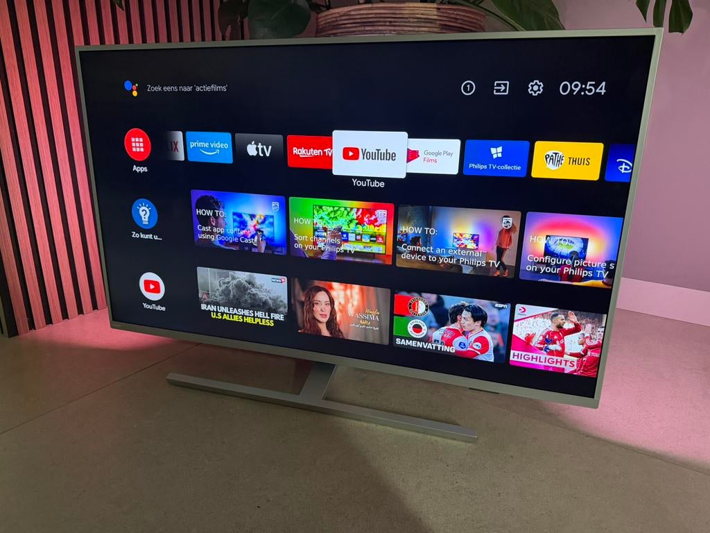 Philips 43 inch ambilight smart tv, Philips, 50 Hz, Ophalen of Verzenden, Zo goed als nieuw
