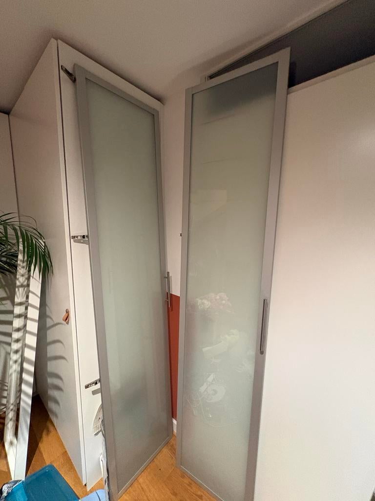 Twee matglas IKEA Pax deuren 236 cm hoog, Huis en Inrichting, Kasten | Kledingkasten, Ophalen, Gebruikt, 200 cm of meer, 50 tot 100 cm