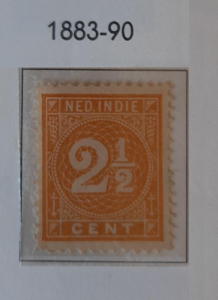 1883-1890 Nederlands-Indië Cijfer 2,5 Cent Nvph Nr. 19, Postzegels en Munten, Postzegels | Nederlands-Indië en Nieuw-Guinea, Ophalen