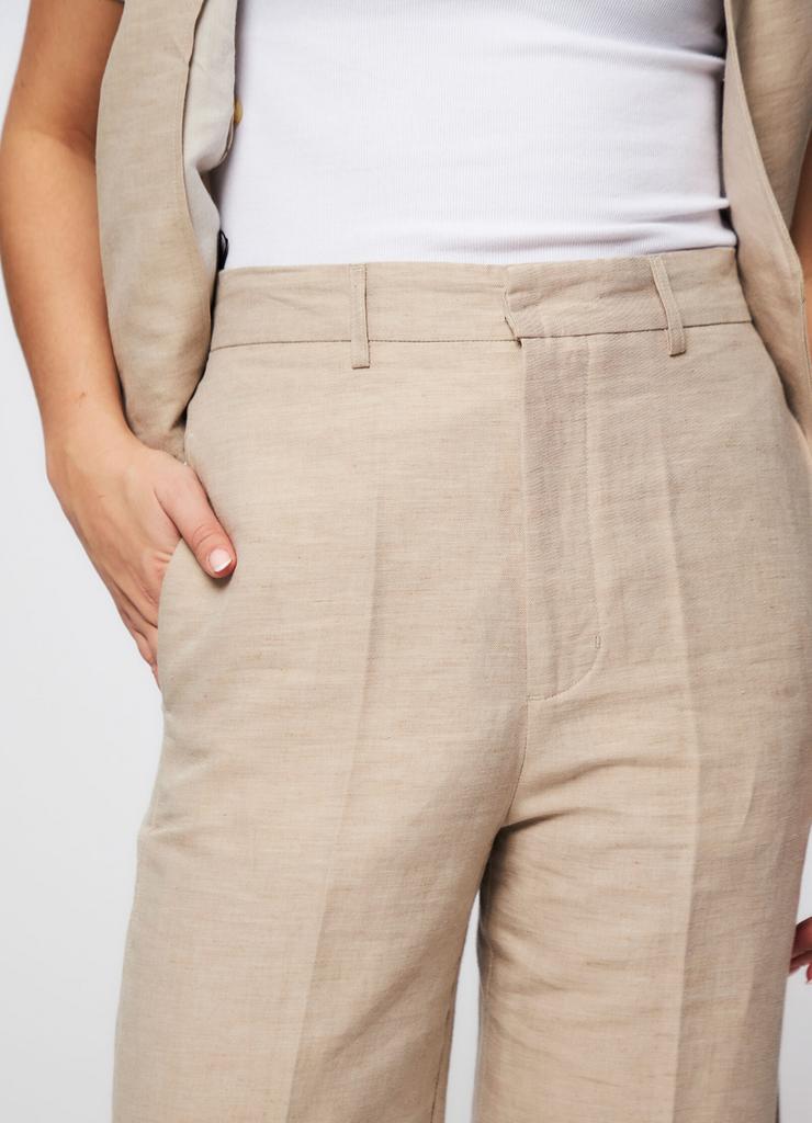 GRAUMANN MIX LINNEN BROEK, MAAT M (NEW €290) NIEUW💛💛💛, Kleding | Dames, Maat 38/40 (M), Beige, Nieuw, Ophalen of Verzenden
