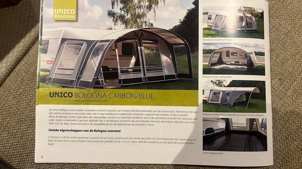 Unico genua 280 voortent maat 06 775-800 met kuip grondzeil, Ophalen, Zo goed als nieuw, Tot en met 4